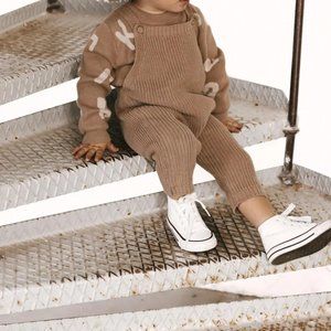 NWT Luna + Luca Chunky Knit Overalls 0-3 months